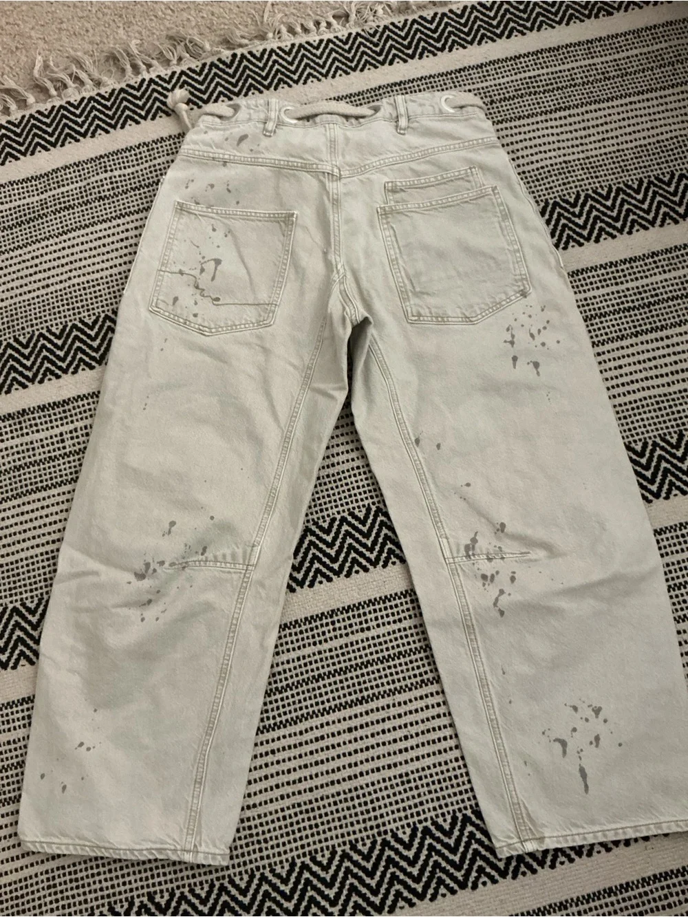 We The Free Moxie Low Slung Pull On Drawstring Barrel Jeans - Picture 5 of 7
